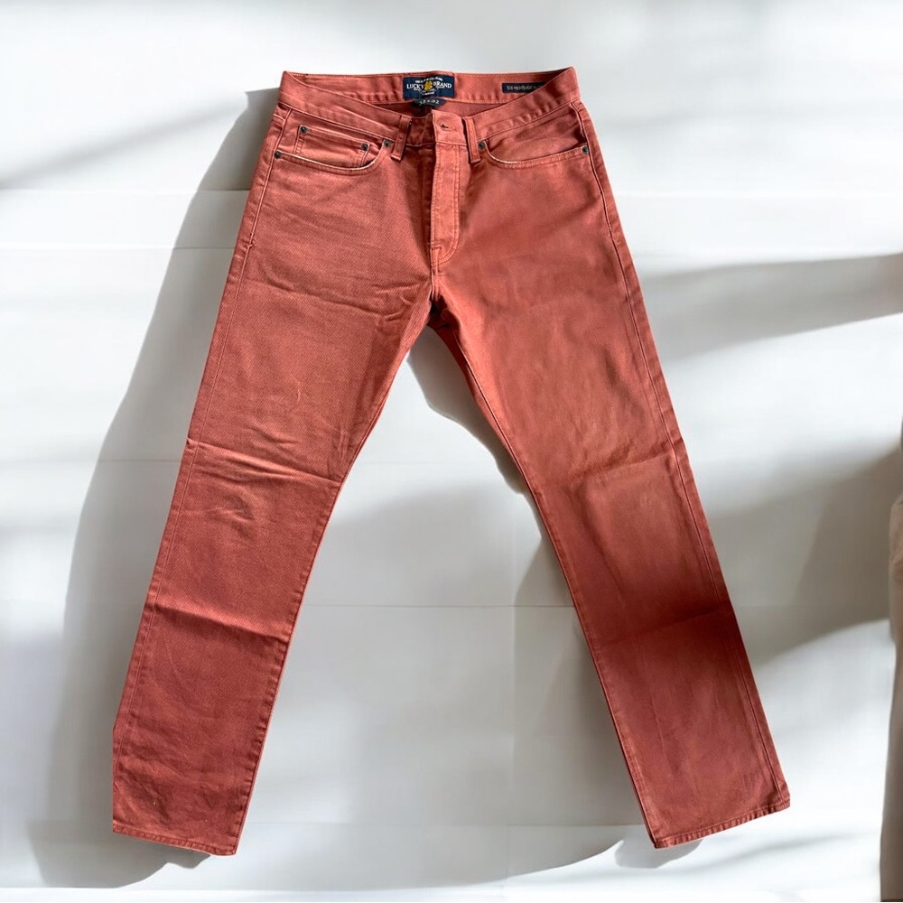 Lucky Brand 121 Heritage Slim Jeans – Terracotta (32x32)